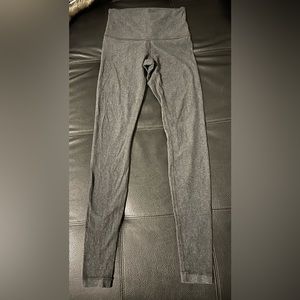 Lululemon soft leggings size 6 heathered gray